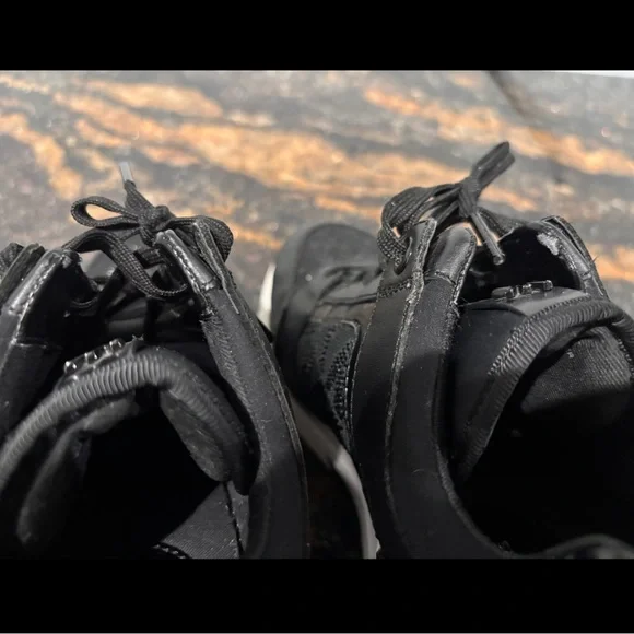 Michael Kors Black and White Lace-Up Sneakers - Picture 8 of 11